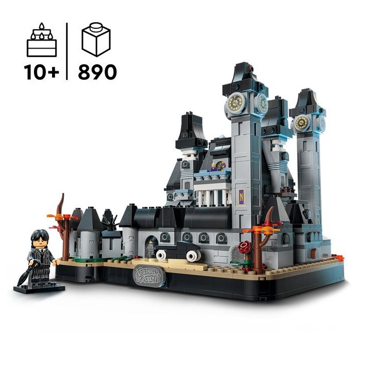 LEGO Mercredi 76788 L'Académie Nevermore - Maquette d'École avec 3 Figurines - Jeu de Construction 10 ans - Maquette - Cadeau LEGO Mercredi 76788 L'Académie Nevermore - Maquette d'École avec 3 Figurines - Jeu de Construction 10 ans - Maquette - Cadeau