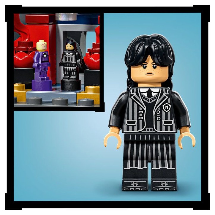 LEGO Mercredi 76788 L'Académie Nevermore - Maquette d'École avec 3 Figurines - Jeu de Construction 10 ans - Maquette - Cadeau LEGO Mercredi 76788 L'Académie Nevermore - Maquette d'École avec 3 Figurines - Jeu de Construction 10 ans - Maquette - Cadeau