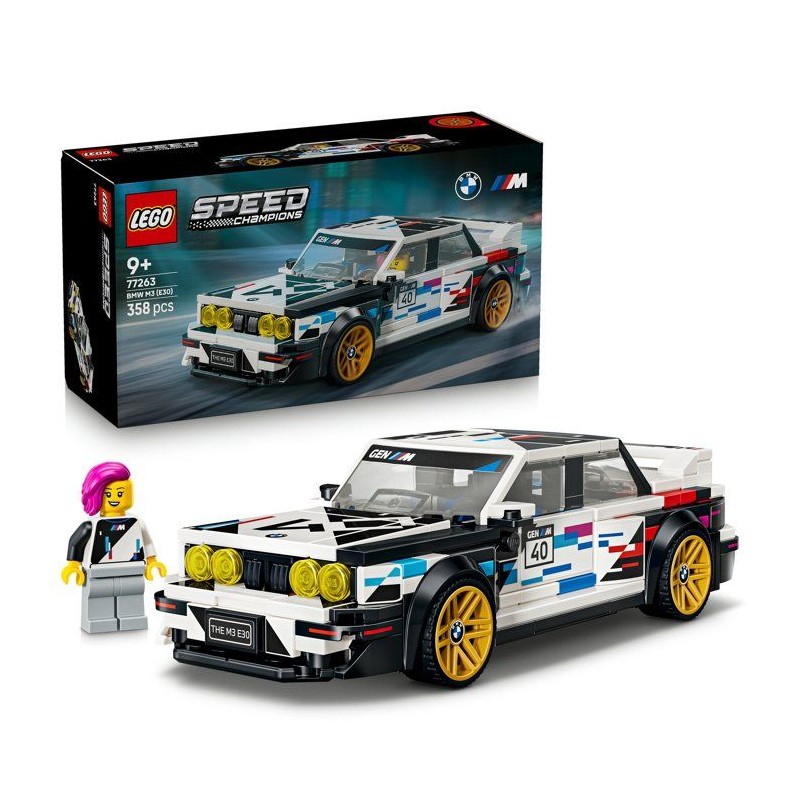 LEGO Speed Champions 77263 BMW M3 (E30) - Voiture Jouet pour Garçon o