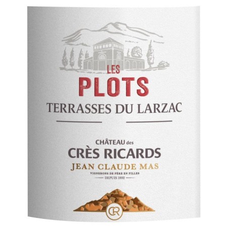 Château des Cres Ricards Les Plots 2023 Terrasses du Larzac - Vin rouge de Languedoc