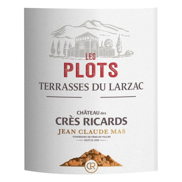 Château des Cres Ricards Les Plots 2023 Terrasses du Larzac - Vin rouge de Languedoc