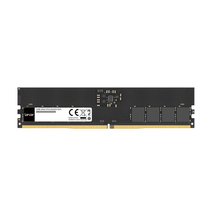 Barrette Mémoire - LEXAR - DDR5 16 Go - 288 PIN U-DIMM - 4800 MHz CL46 - 1.1 V - Blister Barrette Mémoire - LEXAR - DDR5 16 Go - 288 PIN U-DIMM - 4800 MHz CL46 - 1.1 V - Blister