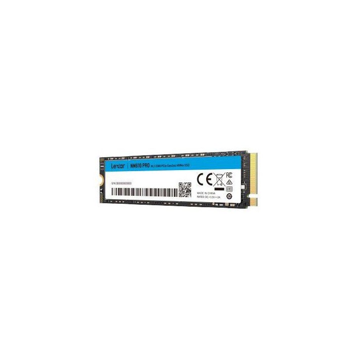 LEXAR - NM610PRO - Disque dur SSD - 2 To - M.2 2280 PCIe Gen 3x4 LEXAR - NM610PRO - Disque dur SSD - 2 To - M.2 2280 PCIe Gen 3x4