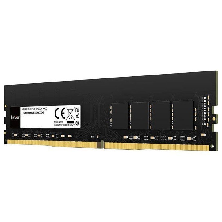 Barrette Mémoire - LEXAR - DDR4 8 Go - 288 PIN U-DIMM - 3200 MHz CL22 - 1.2 V - Blister