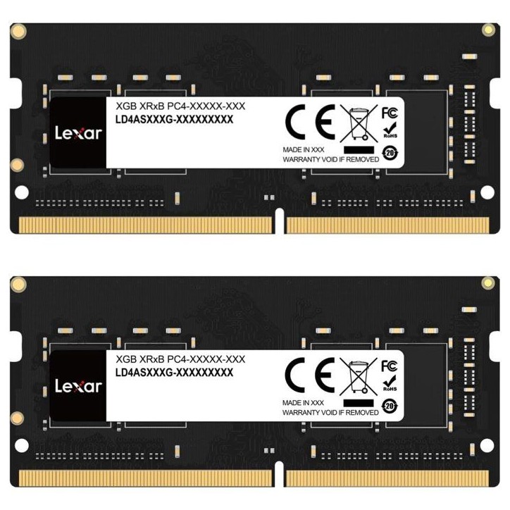 Barrette Mémoire - LEXAR - DDR4 16 Go - 288 PIN U-DIMM - 3200 MHz CL22 - 1.2 V - Blister