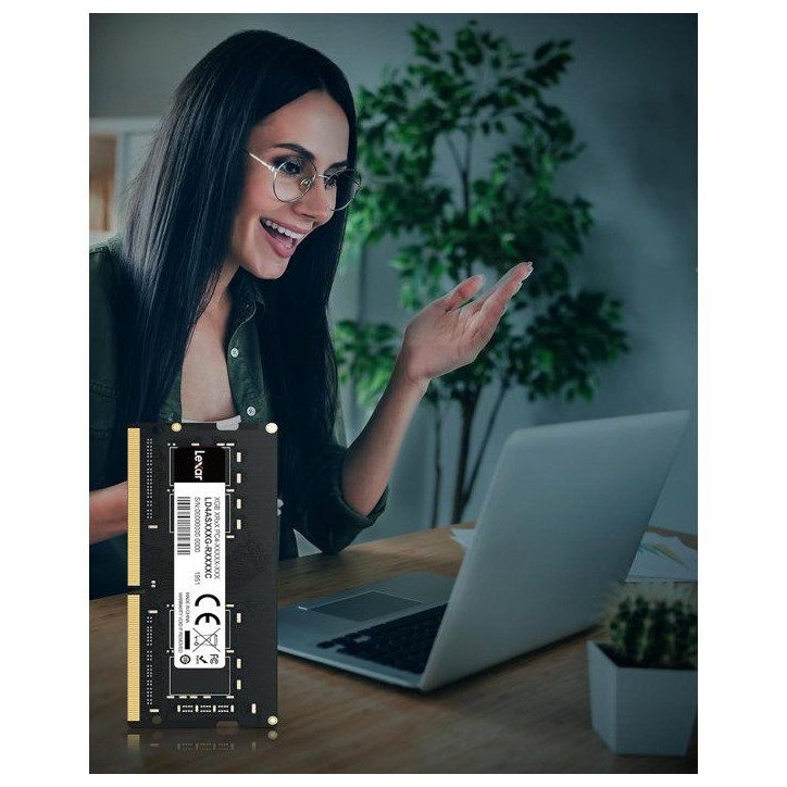 Barrette Mémoire - LEXAR - DDR4 16 Go - 288 PIN U-DIMM - 3200 MHz CL22 - 1.2 V - Blister