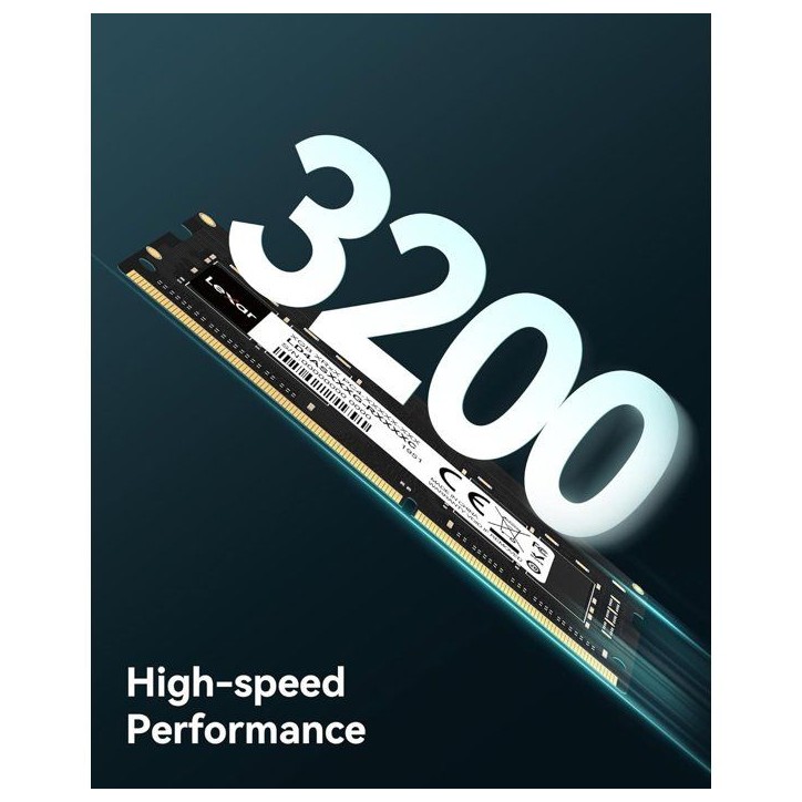 Barrette Mémoire - LEXAR - DDR4 16 Go - 288 PIN U-DIMM - 3200 MHz CL22 - 1.2 V - Blister