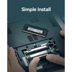 Barrette Mémoire - LEXAR - DDR4 16 Go - 288 PIN U-DIMM - 3200 MHz CL2