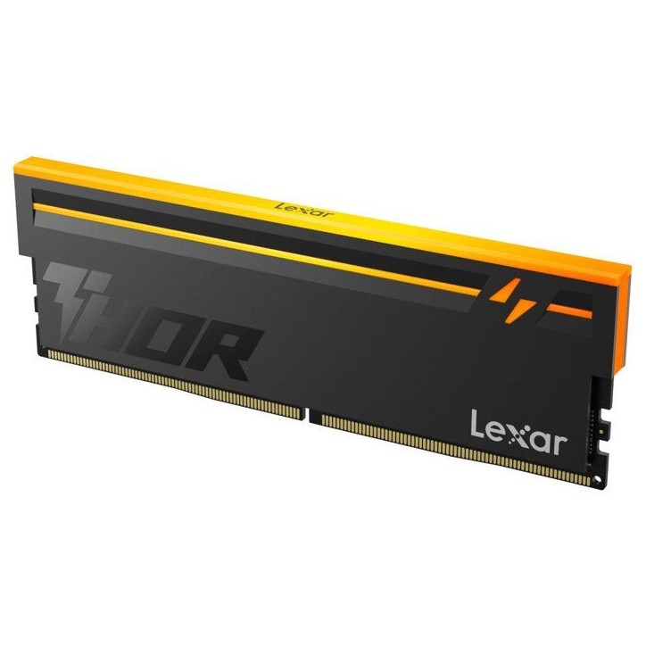 Barrette Mémoire - LEXAR THOR 2.0 - DDR5 6000 - CL36 1.3 V - 32 Go (2x 16 Go) - Dissipateur thermique + RGB - Noir