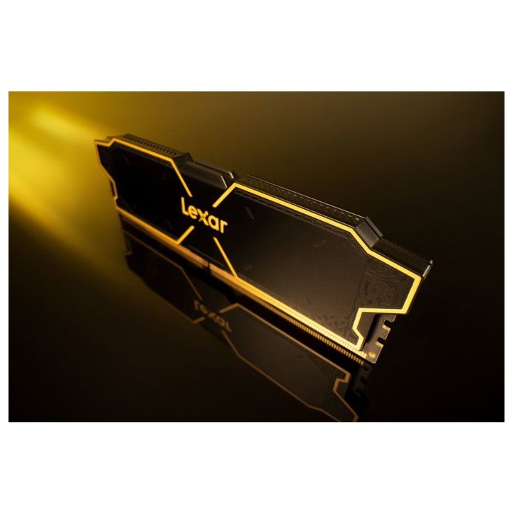 Barrette Mémoire - LEXAR THOR 2.0 - DDR5 6000 - CL36 1.3 V - 32 Go (2x 16 Go) - Dissipateur thermique + RGB - Noir