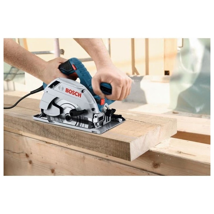 Scie circulaire Bosch Professional GKS 165 - 0601676100 - Profondeur de coupe 66mm - 1100W - Boite carton