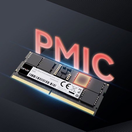 Barrette Mémoire - LEXAR - DDR5 16 Go - 262 PIN So-DIMM - 5600 Mbps CL46 - 1.1 V - Blister