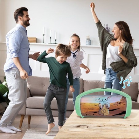 Enceinte Bluetooth - Lexibook - Star Wars - Boule a Neige Stitch - Bleu - Rechargeable USB-C - Design décoratif