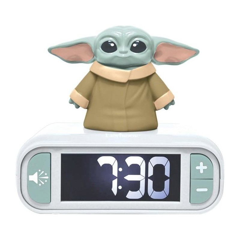 LEXIBOOK - Réveil veilleuse Grogu - Star Wars - Sons et mélodies, é