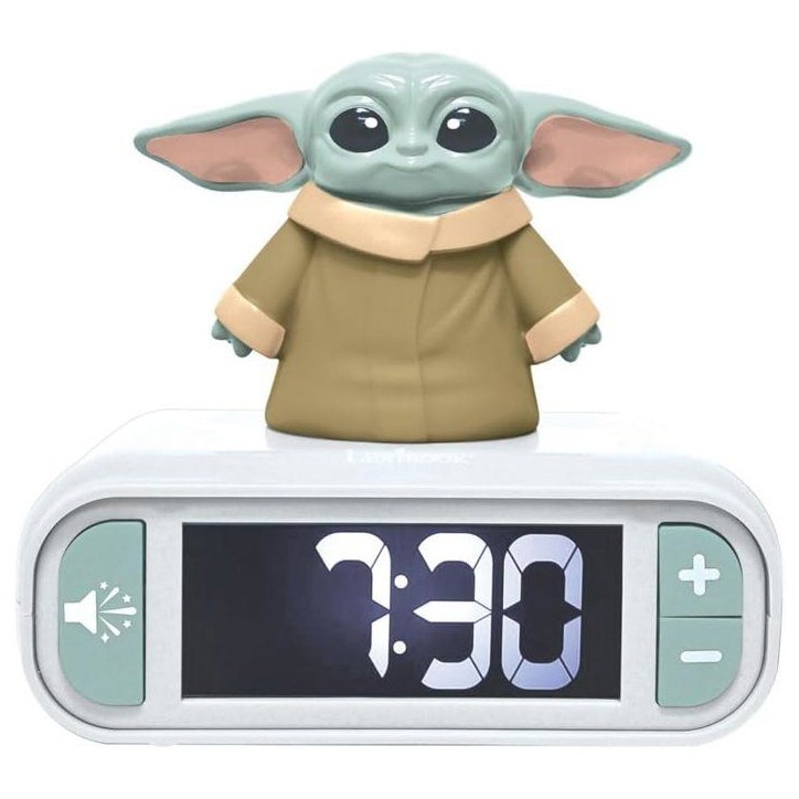 LEXIBOOK - Réveil veilleuse Grogu - Star Wars - Sons et mélodies, écran LCD rétro-éclairé et lumineux - Vert LEXIBOOK - Réveil veilleuse Grogu - Star Wars - Sons et mélodies, écran LCD rétro-éclairé et lumineux - Vert