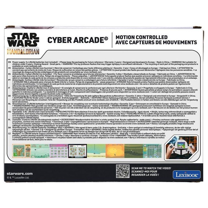 Star Wars Cyber Arcade Motion - Lexibook - Console Portable - Contrôle Gestuel - Ecran LCD couleur - 50 jeux inclus Star Wars Cyber Arcade Motion - Lexibook - Console Portable - Contrôle Gestuel - Ecran LCD couleur - 50 jeux inclus