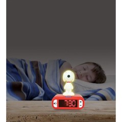 LEXIBOOK - Réveil veilleuse Snoopy - Sons et mélodies, écran LCD r