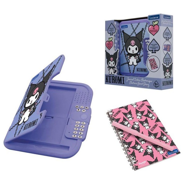 LEXIBOOK - Journal intime électronique avec coffre-fort - Kuromi