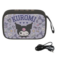 Kuromi Enceinte Bluetooth Portable - Lexibook - Sans fil - USB-C - Carte SD/TF - Batterie rechargeable