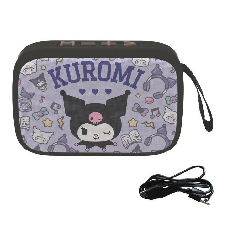 Kuromi Enceinte Bluetooth Portable - Lexibook - Sans fil - USB-C - Carte SD/TF - Batterie rechargeable Kuromi Enceinte Bluetooth Portable - Lexibook - Sans fil - USB-C - Carte SD/TF - Batterie rechargeable