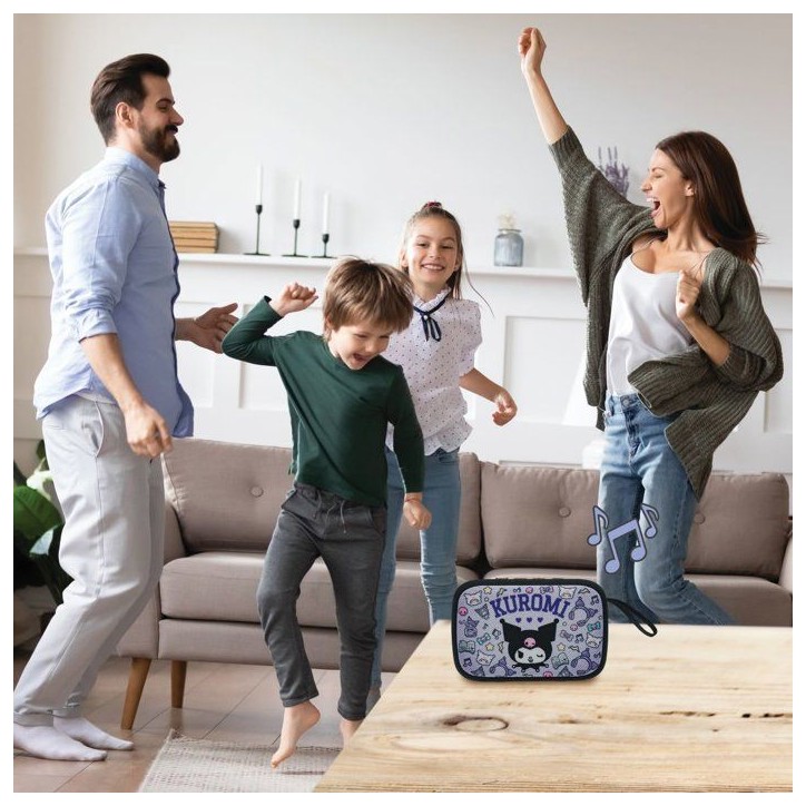 Kuromi Enceinte Bluetooth Portable - Lexibook - Sans fil - USB-C - Carte SD/TF - Batterie rechargeable Kuromi Enceinte Bluetooth Portable - Lexibook - Sans fil - USB-C - Carte SD/TF - Batterie rechargeable