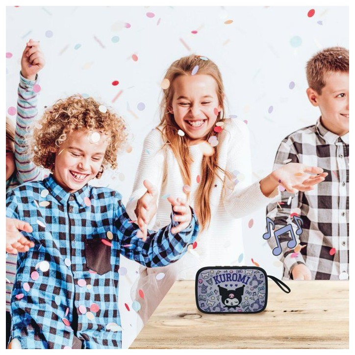 Kuromi Enceinte Bluetooth Portable - Lexibook - Sans fil - USB-C - Carte SD/TF - Batterie rechargeable Kuromi Enceinte Bluetooth Portable - Lexibook - Sans fil - USB-C - Carte SD/TF - Batterie rechargeable