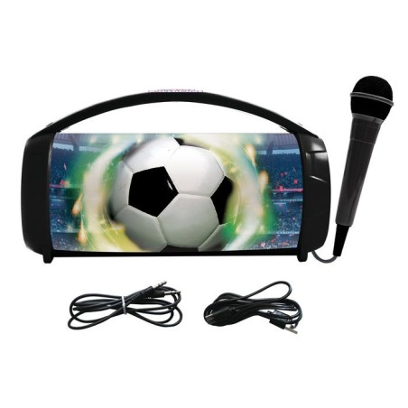 Enceinte Bluetooth - Lexibook - Football - Boule a Neige Stitch - Bleu - Rechargeable USB-C - Design décoratif