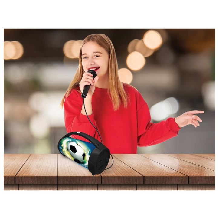 Enceinte Bluetooth - Lexibook - Football - Boule a Neige Stitch - Bleu - Rechargeable USB-C - Design décoratif Enceinte Bluetooth - Lexibook - Football - Boule a Neige Stitch - Bleu - Rechargeable USB-C - Design décoratif