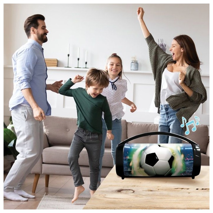 Enceinte Bluetooth - Lexibook - Football - Boule a Neige Stitch - Bleu - Rechargeable USB-C - Design décoratif Enceinte Bluetooth - Lexibook - Football - Boule a Neige Stitch - Bleu - Rechargeable USB-C - Design décoratif