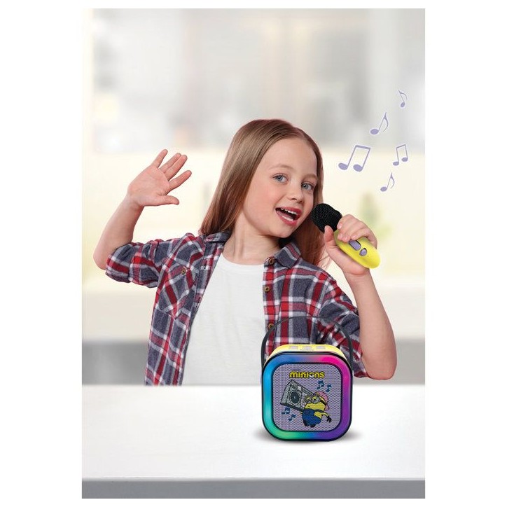 LEXIBOOK - Enceinte Karaoké Portable Stitch avec un microphone sans fil