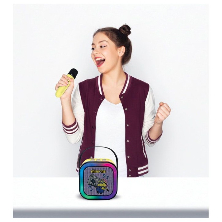 LEXIBOOK - Enceinte Karaoké Portable Stitch avec un microphone sans fil