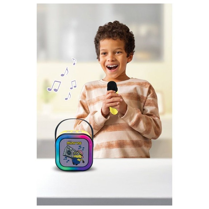 LEXIBOOK - Enceinte Karaoké Portable Stitch avec un microphone sans fil