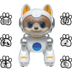 LEXIBOOK - Cyber Power Puppy – Mon fidele compagnon high-tech - Commande vocale télécommandé - Danse marche imite un vrai c
