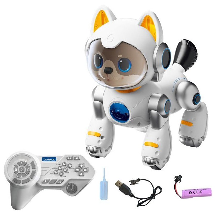 LEXIBOOK - Cyber Power Puppy – Mon fidele compagnon high-tech - Commande vocale télécommandé - Danse marche imite un vrai c LEXIBOOK - Cyber Power Puppy – Mon fidele compagnon high-tech - Commande vocale télécommandé - Danse marche imite un vrai c