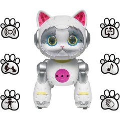 LEXIBOOK - Cyber Power Kitty – Mon fidele compagnon high-tech - Commande vocale télécommandé - Danse marche imite un vrai