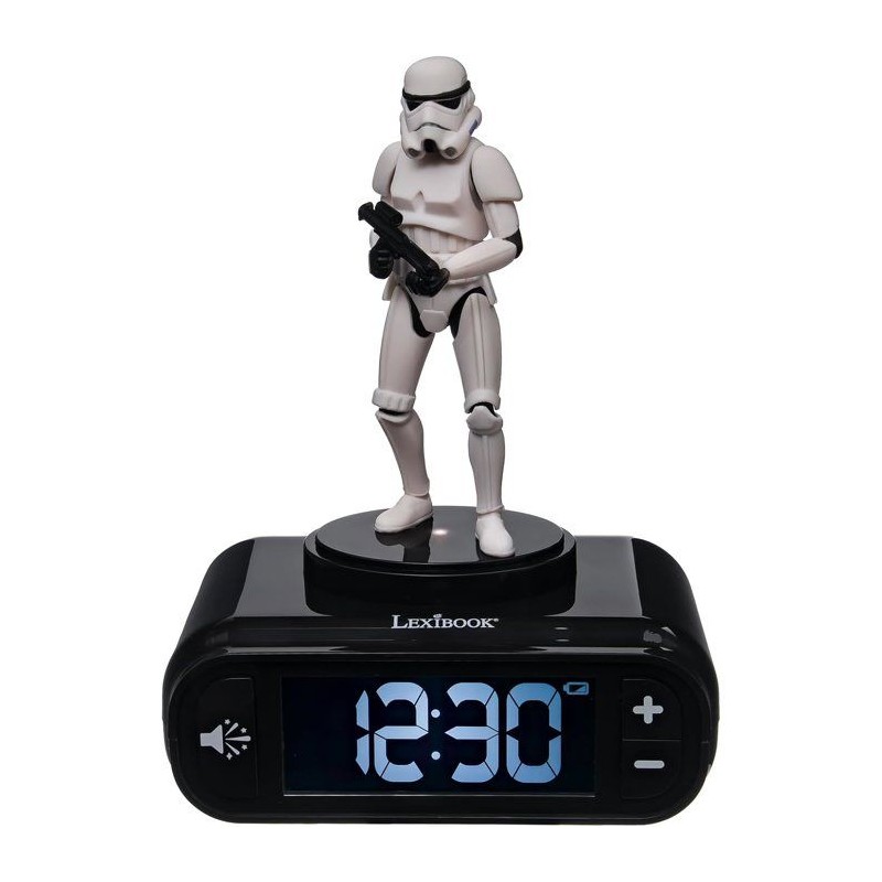 LEXIBOOK - Réveil digital avec veilleuse Stormtrooper et effets sono