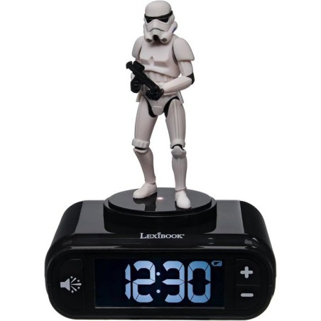 LEXIBOOK - Réveil digital avec veilleuse Stormtrooper et effets sono