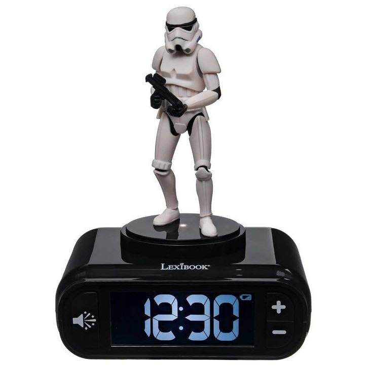 LEXIBOOK - Réveil digital avec veilleuse Stormtrooper et effets sonores