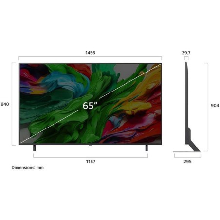 LG 65QNED85 - TV MiniLED 65 (164 cm) - 4K UHD 3840x2160 - 120 Hz - Dolby Vision - Smart TV - 4xHDMI 2.1 - WiFi