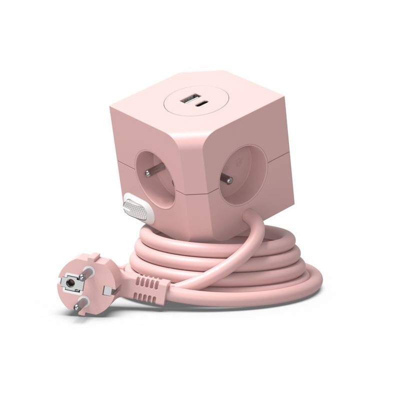 Cube multiprise avec double port USB - LINK2HOME - 4 prises secteur 16