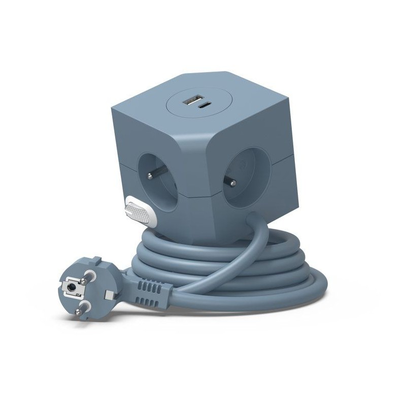 Cube multiprise avec double port USB - LINK2HOME - 4 prises secteur 16