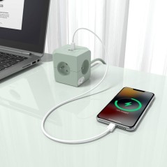 Cube multiprise avec double port USB - LINK2HOME - 4 prises secteur 16