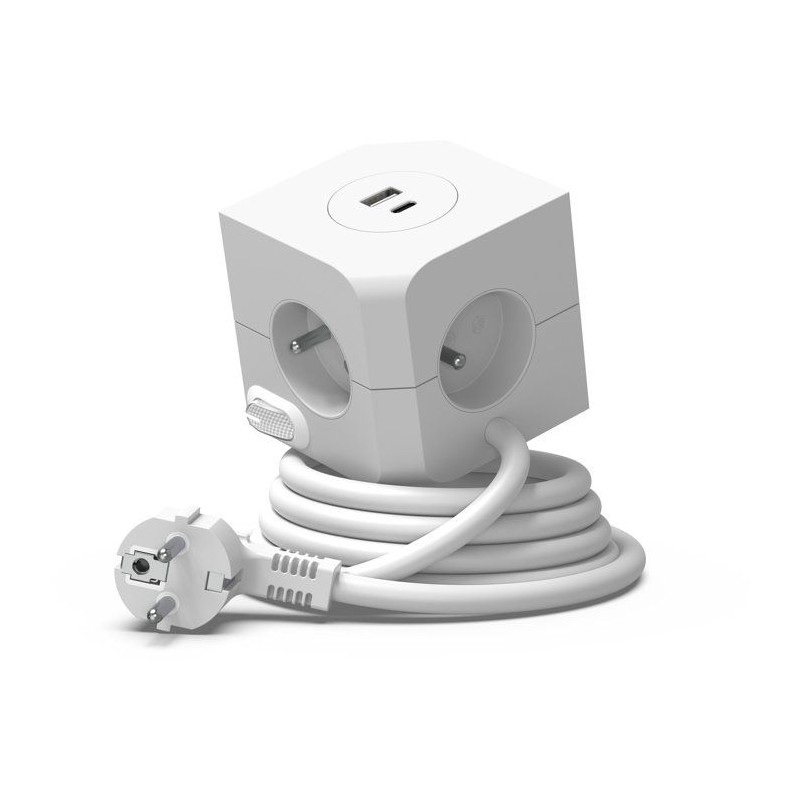 Cube multiprise avec double port USB - LINK2HOME - 4 prises secteur 16