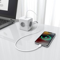 Cube multiprise avec double port USB - LINK2HOME - 4 prises secteur 16