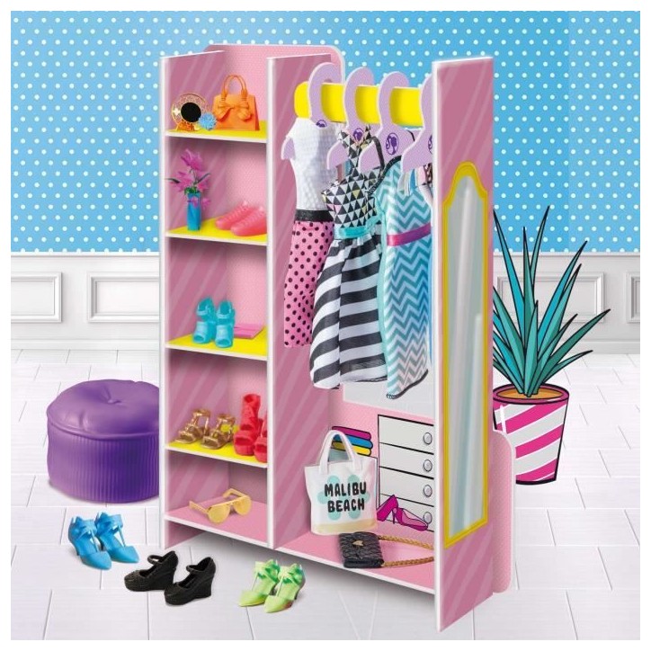Boutique de Mode - Kit Créatif - LISCIANIGIOCHI - BARBIE - Poupée, Tissus et Accessoires