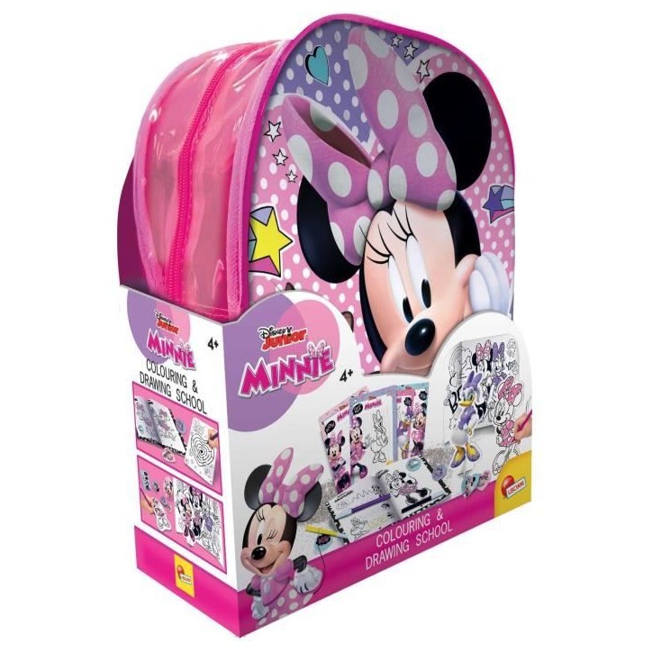Sac a dos école de dessin et de coloriage - LISCIANIGIOCHI - MINNIE - Pages de Coloriage, Matériel Créatif