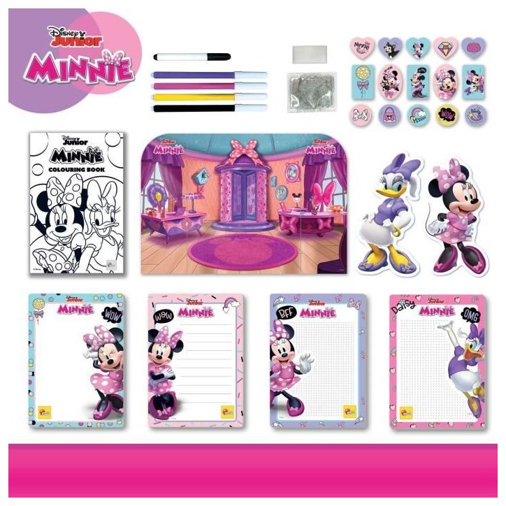 Sac a dos école de dessin et de coloriage - LISCIANIGIOCHI - MINNIE - Pages de Coloriage, Matériel Créatif