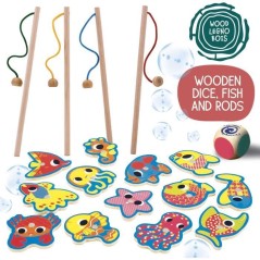 Peche a la ligne - Jeu Montessori - MONTESSORI BOIS - Peche Magnétiqu