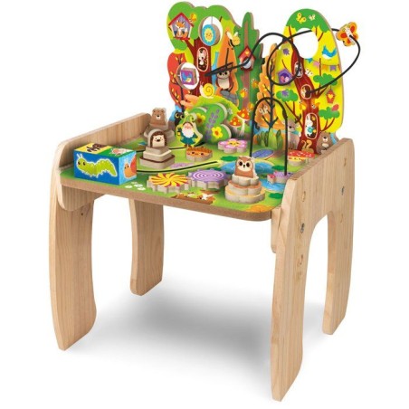 Jouer et Apprendre Table Multi-Activités Fée des Bois - Table d'activités en bois - LISCIANI - Multi-jeux éducatifs