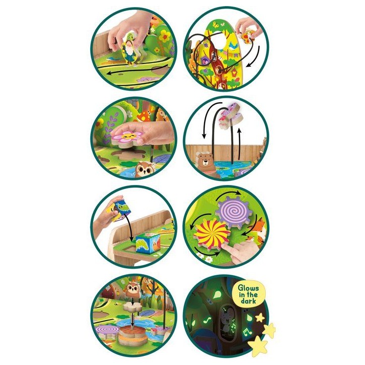 Jouer et Apprendre Table Multi-Activités Fée des Bois - Table d'activités en bois - LISCIANI - Multi-jeux éducatifs